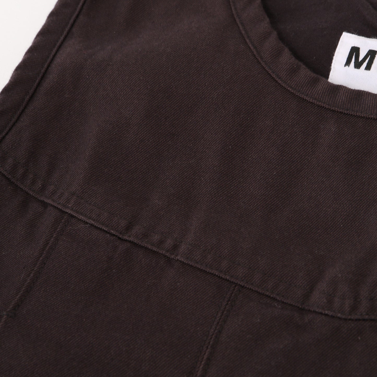 CONTRAST WARP COTTON DRESS