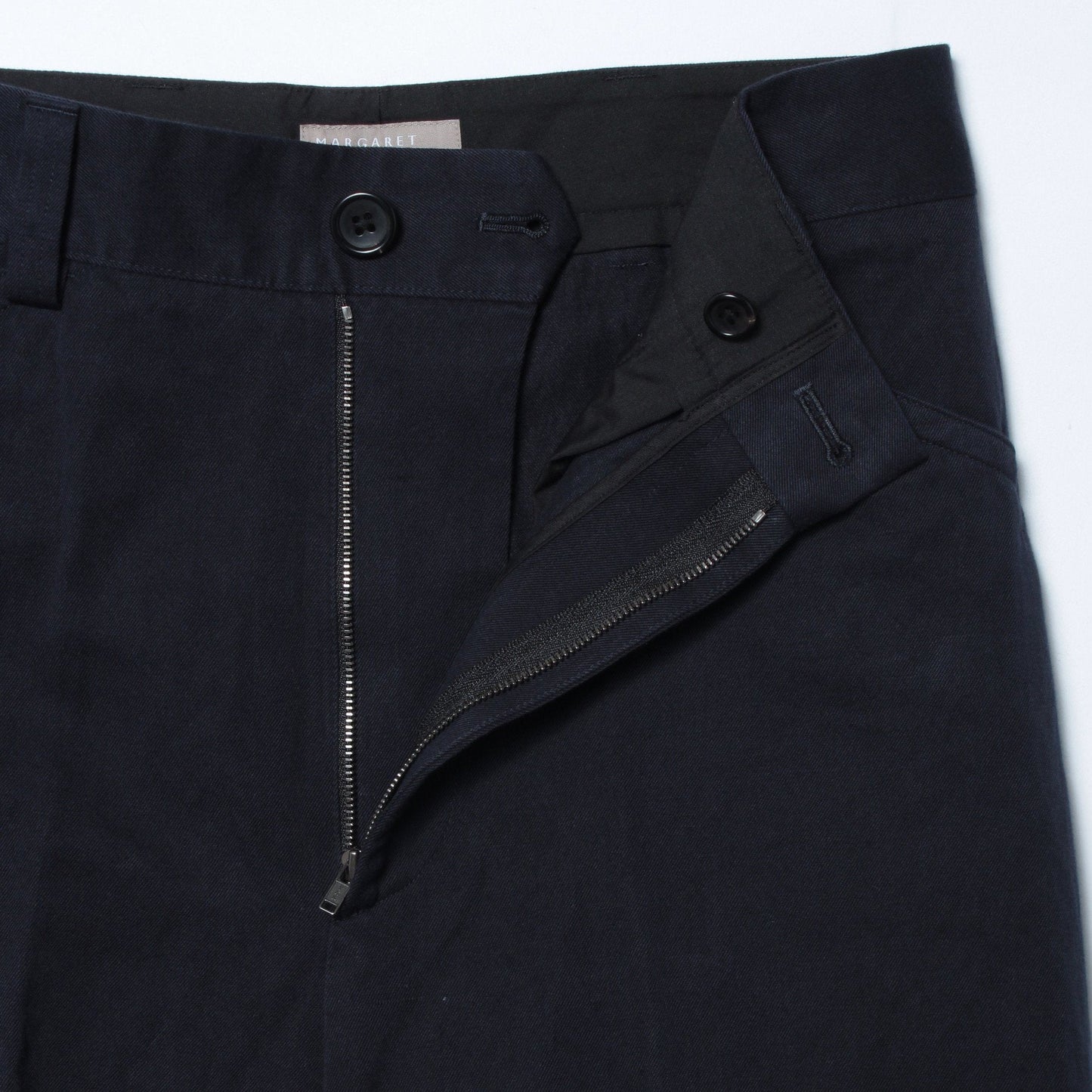 COTTON LINEN TWILL TROUSERS