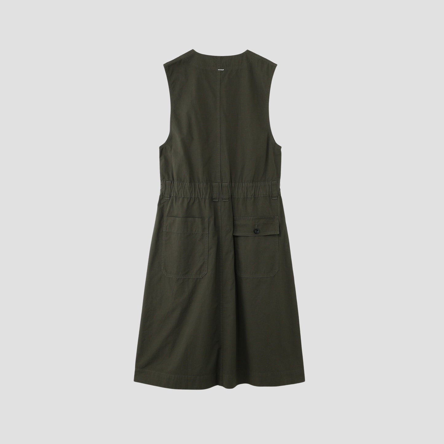 FINE COMPACT COTTON POPLIN DRESS