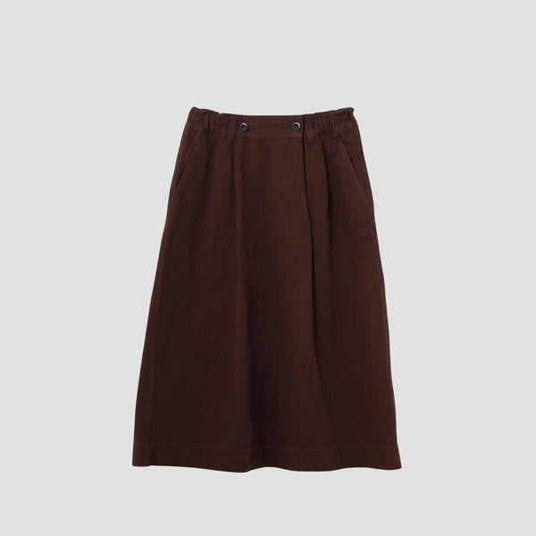 SOFT TWISTED YARN COTTON SKIRT