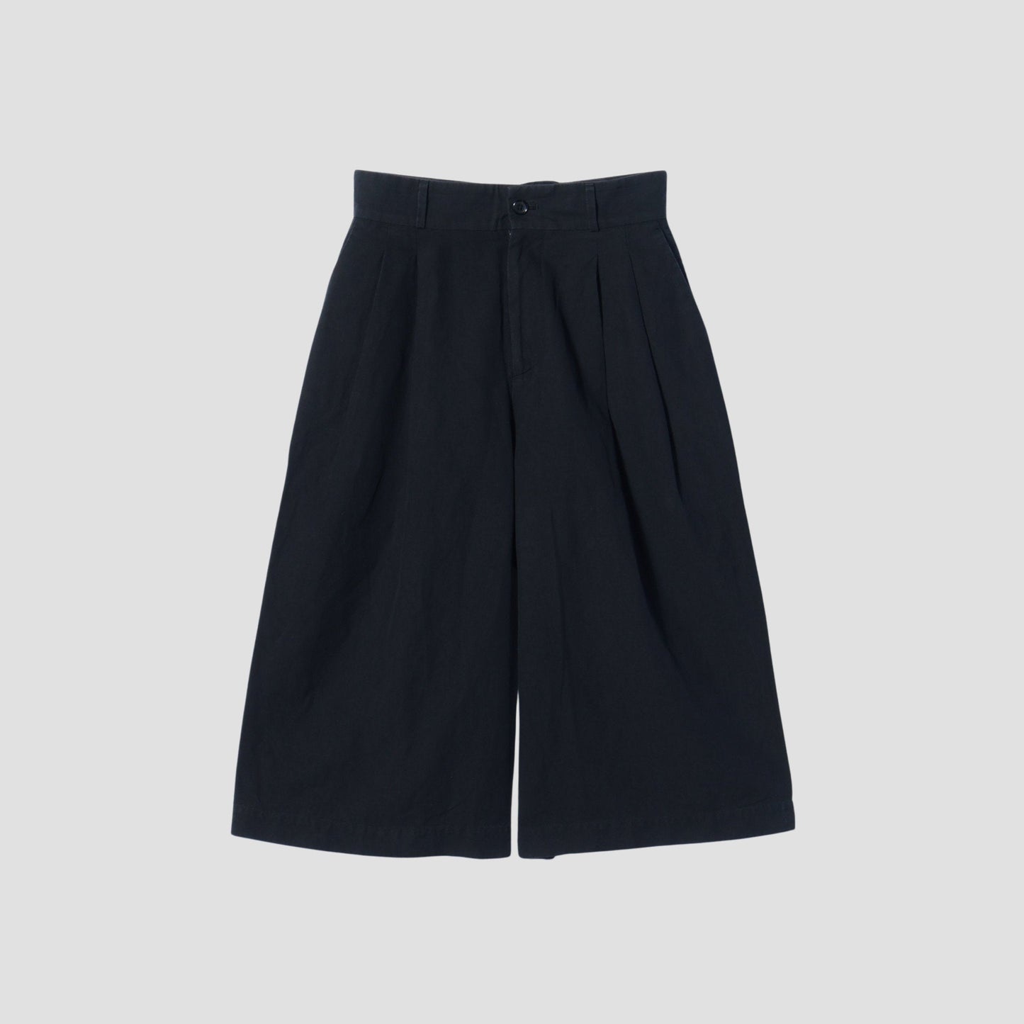 COTTON LINEN OXFORD TROUSERS