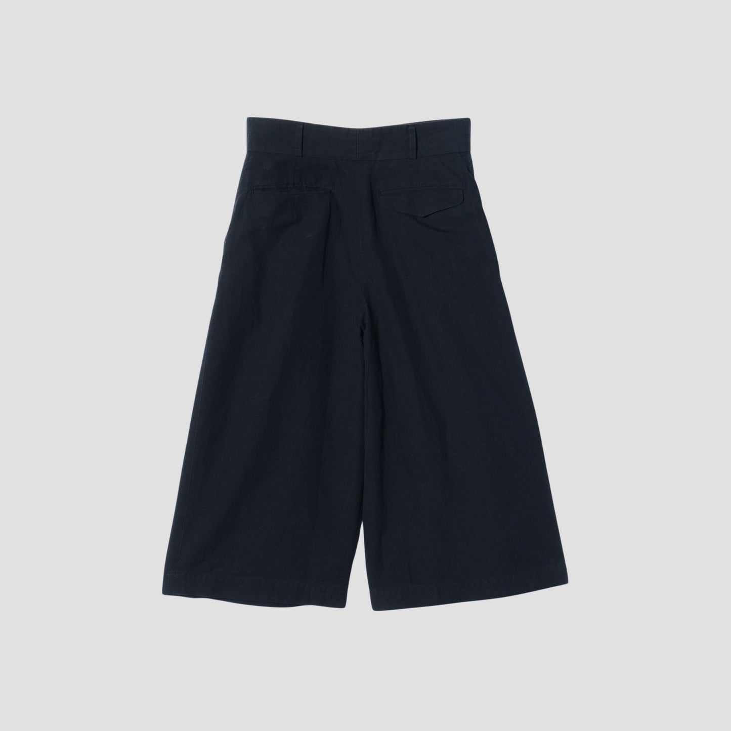 COTTON LINEN OXFORD TROUSERS
