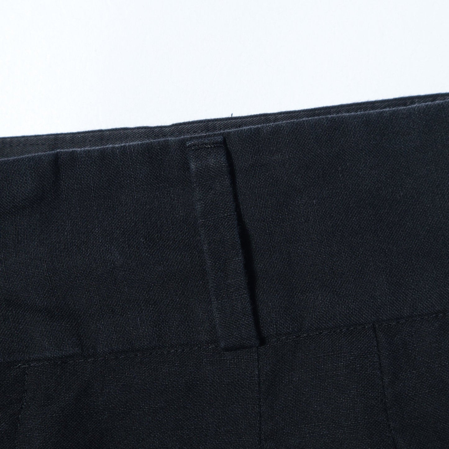 COTTON LINEN OXFORD TROUSERS