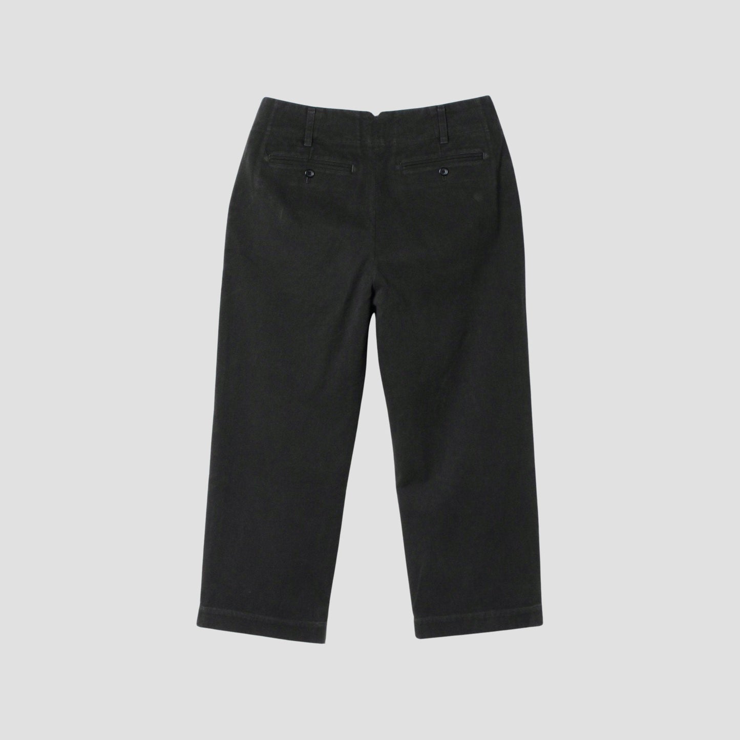 WORN COTTON TWILL TROUSERS