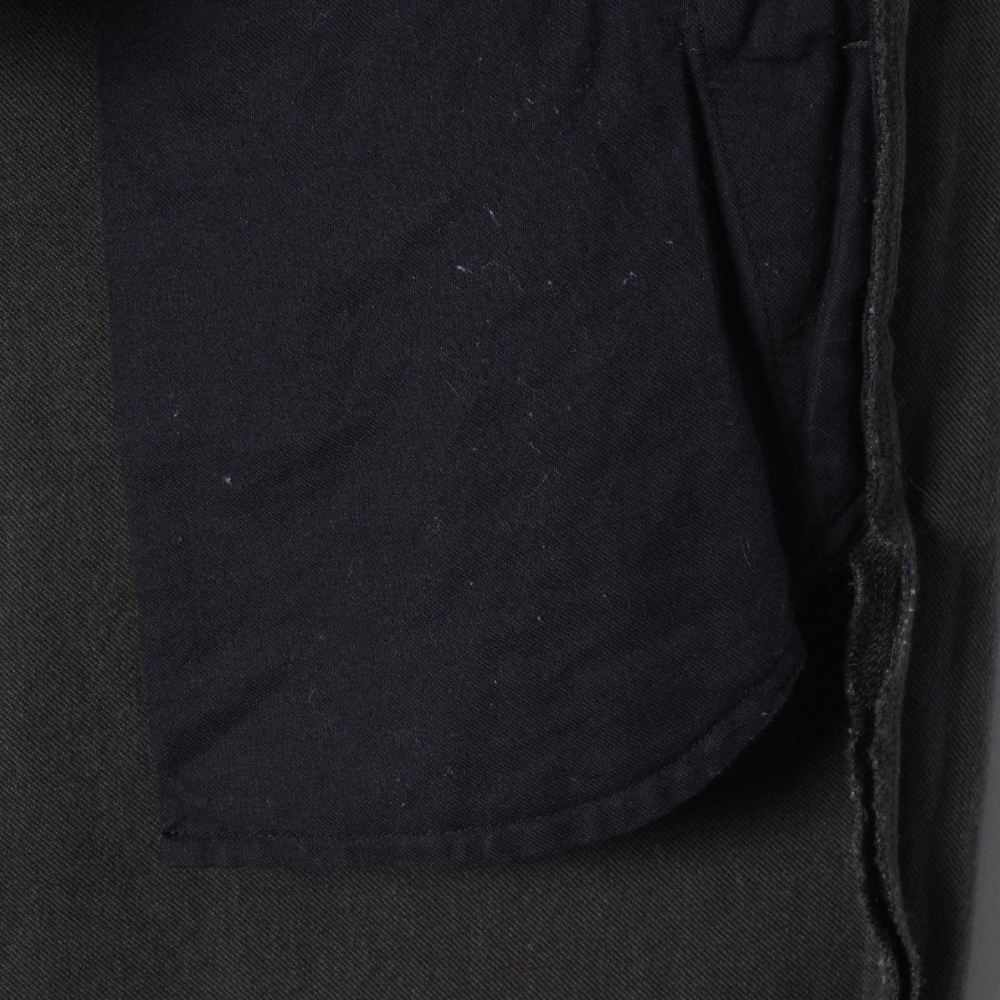 WORN COTTON TWILL TROUSERS