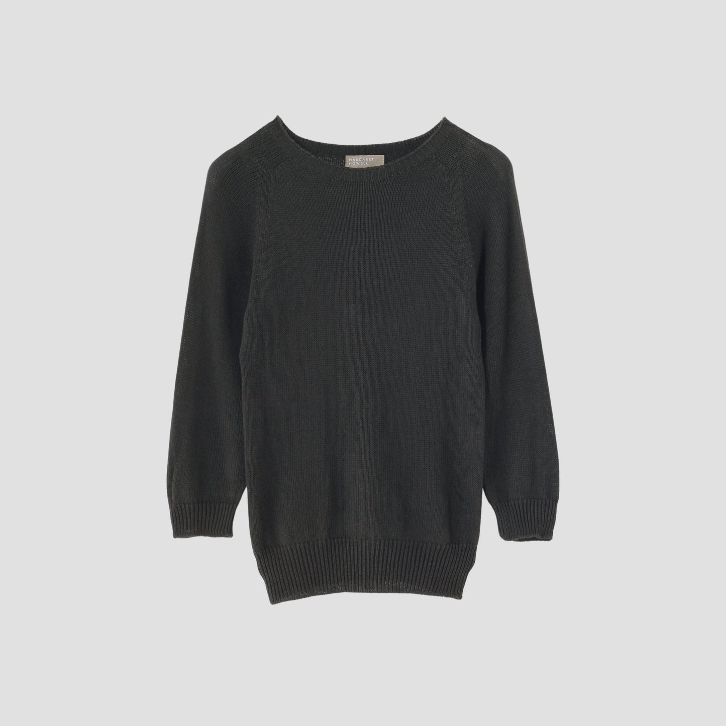LINEN COTTON CREW NECK KNIT