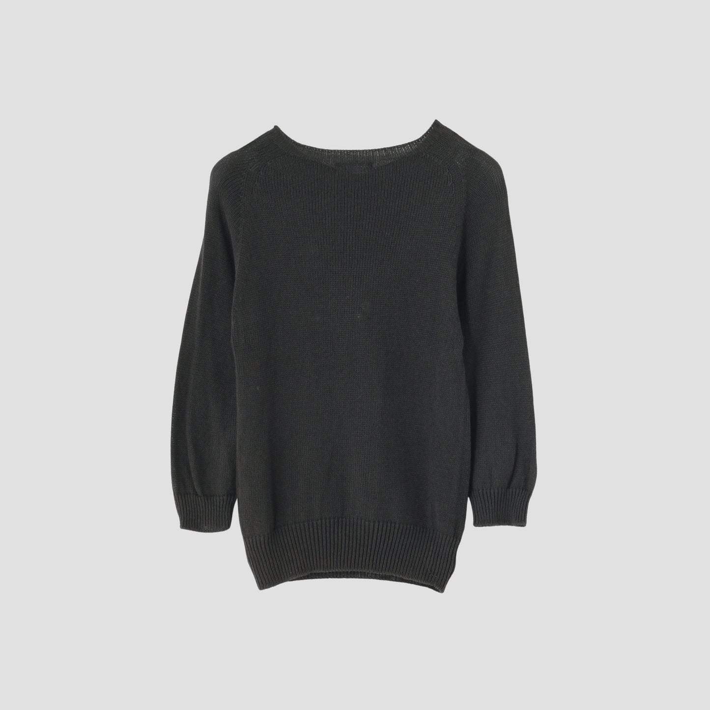 LINEN COTTON CREW NECK KNIT