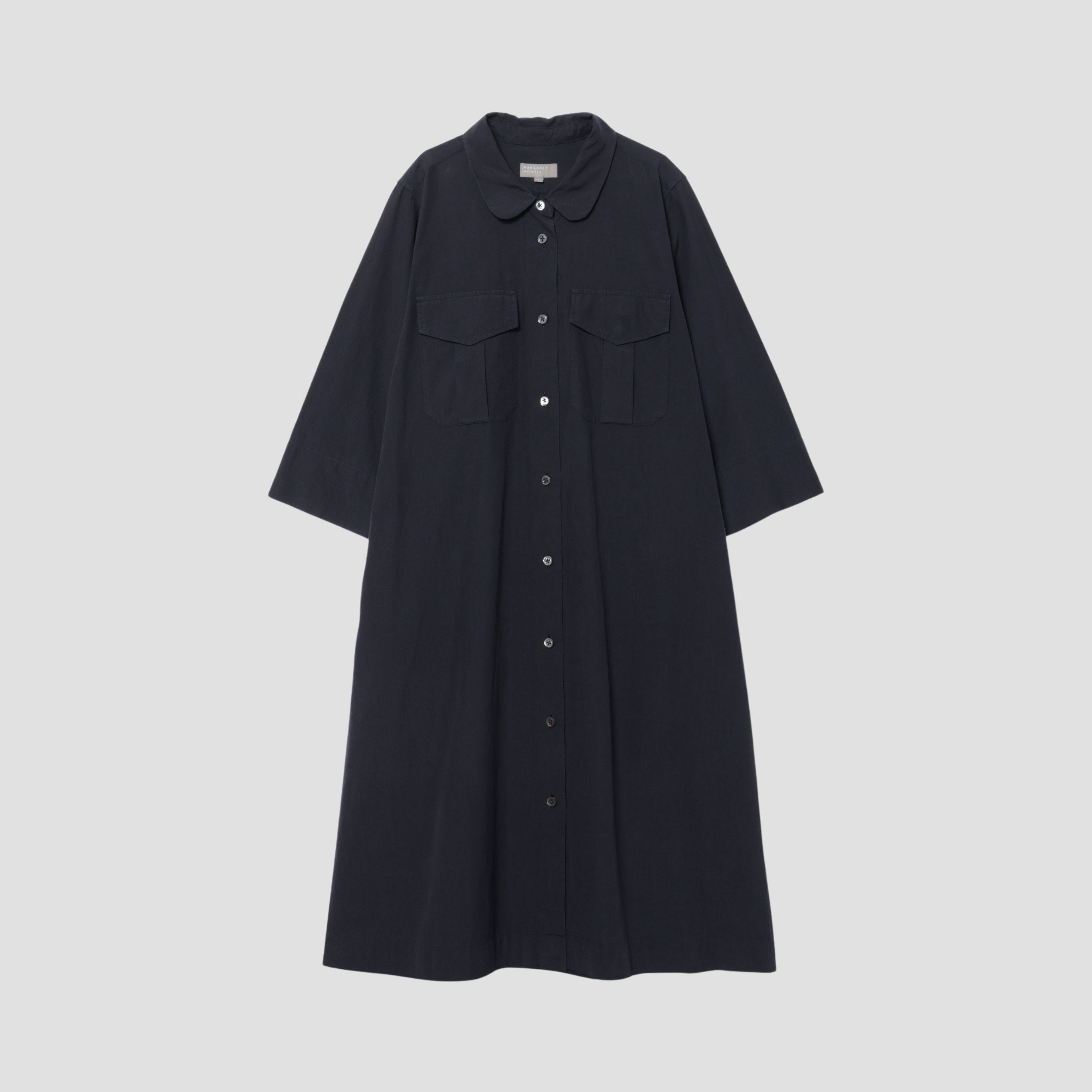 さーまー　MHL ワンピース エムエイチエル MHL. GARMENT DYE PLAIN POPLIN （STONE3