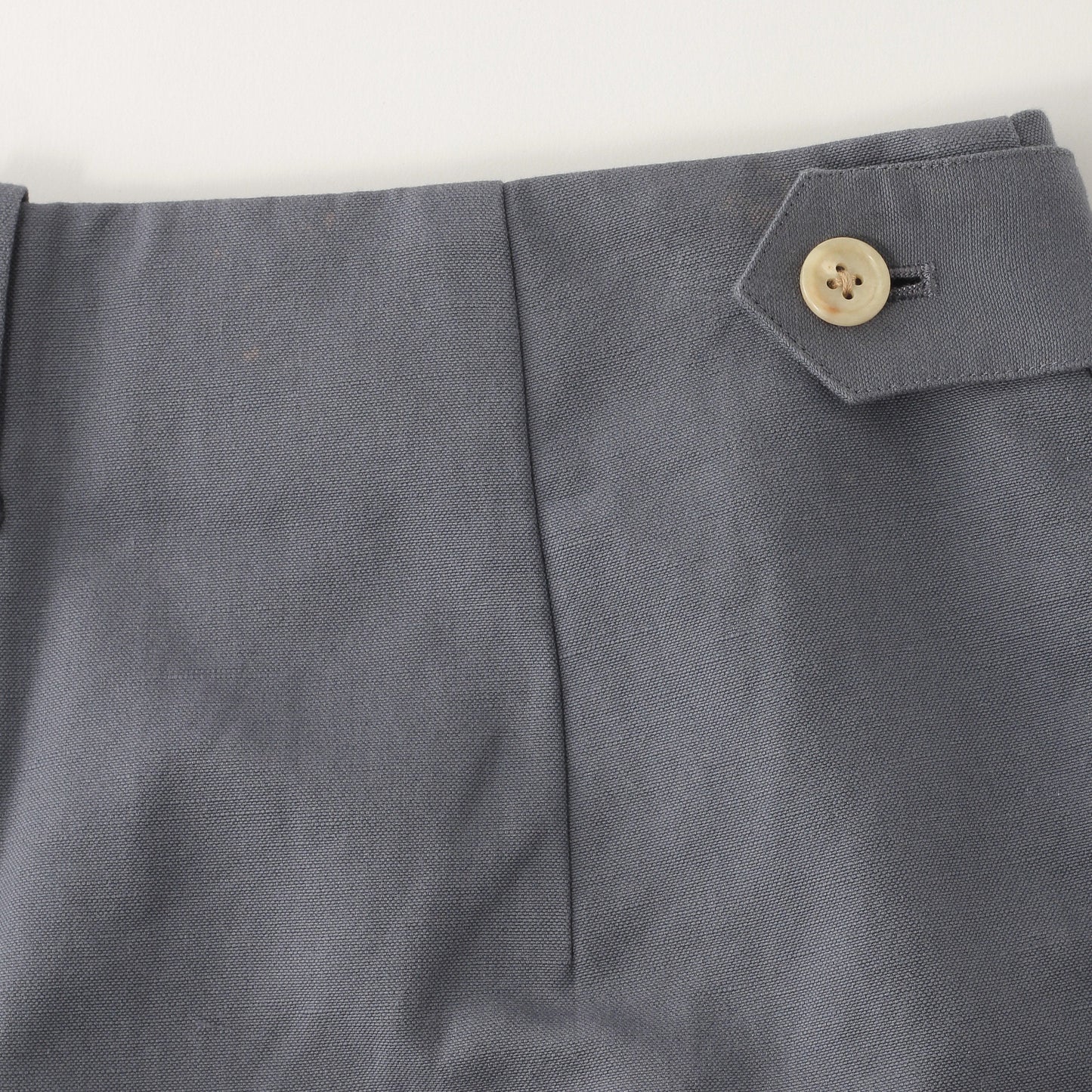 COTTON LINEN CANVAS TROUSERS