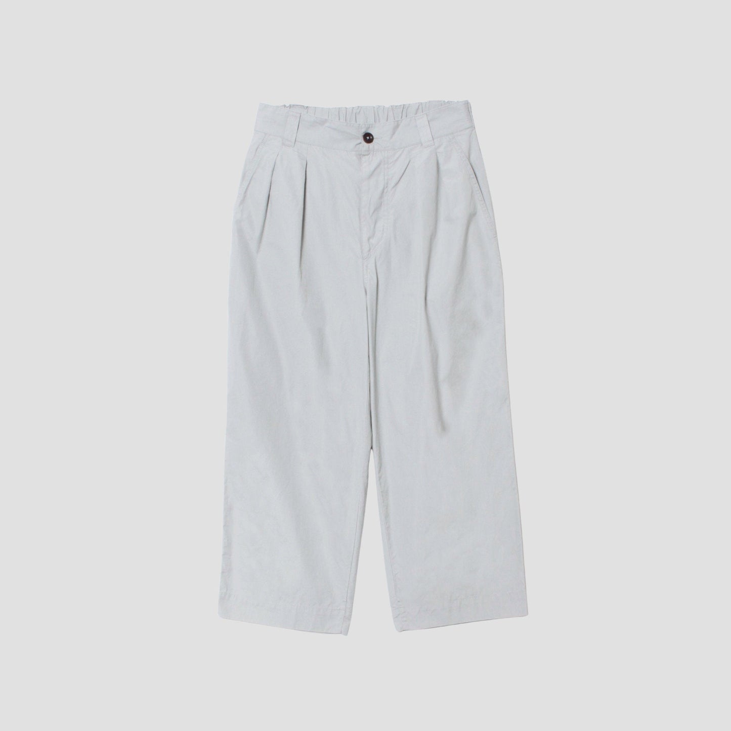 FINE COMPACT COTTON POPLIN TROUSERS