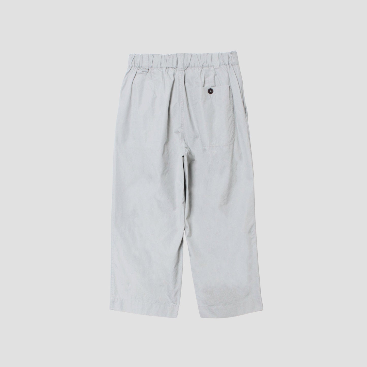 FINE COMPACT COTTON POPLIN TROUSERS