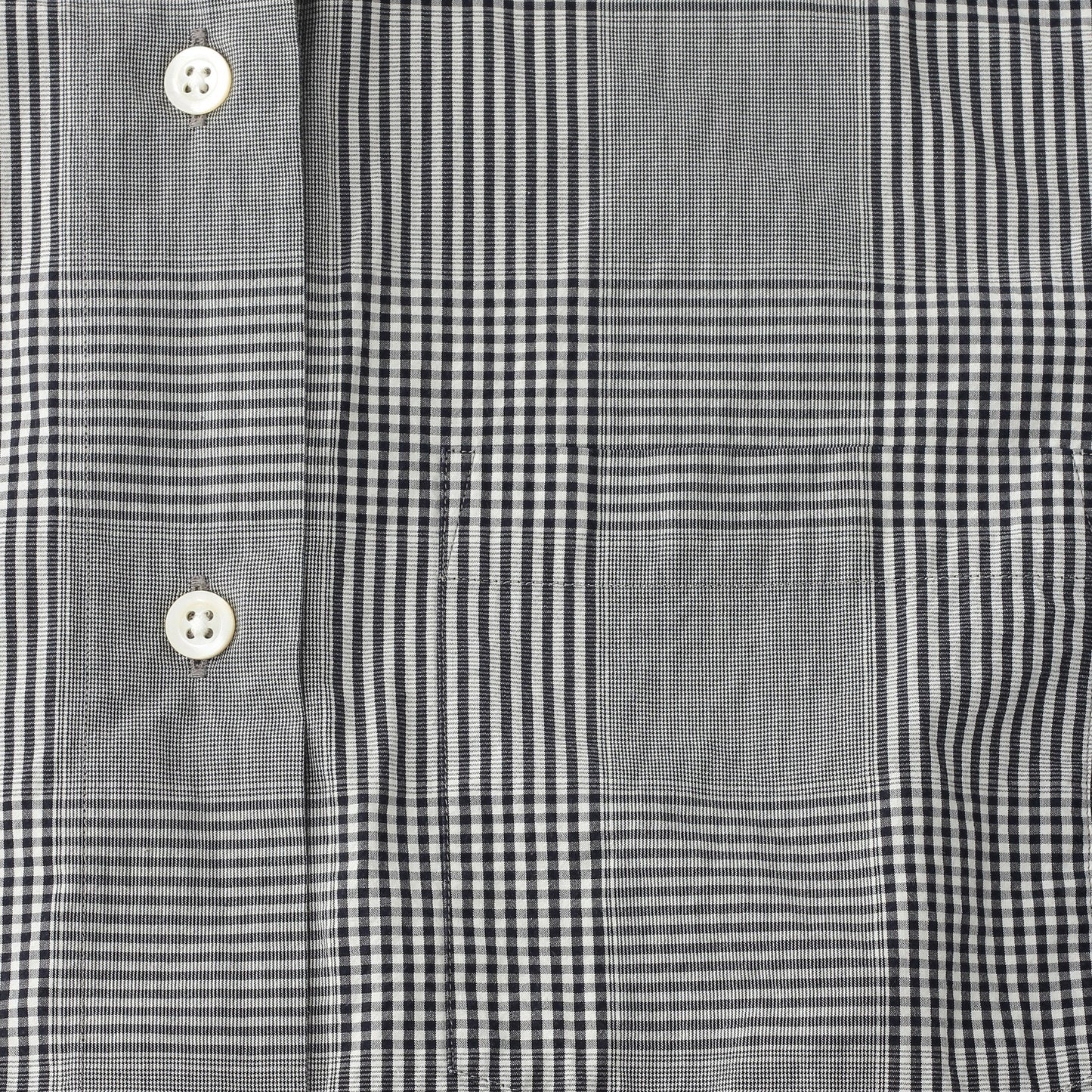 GINGHAM OVERCHECK COTTON SHIRT