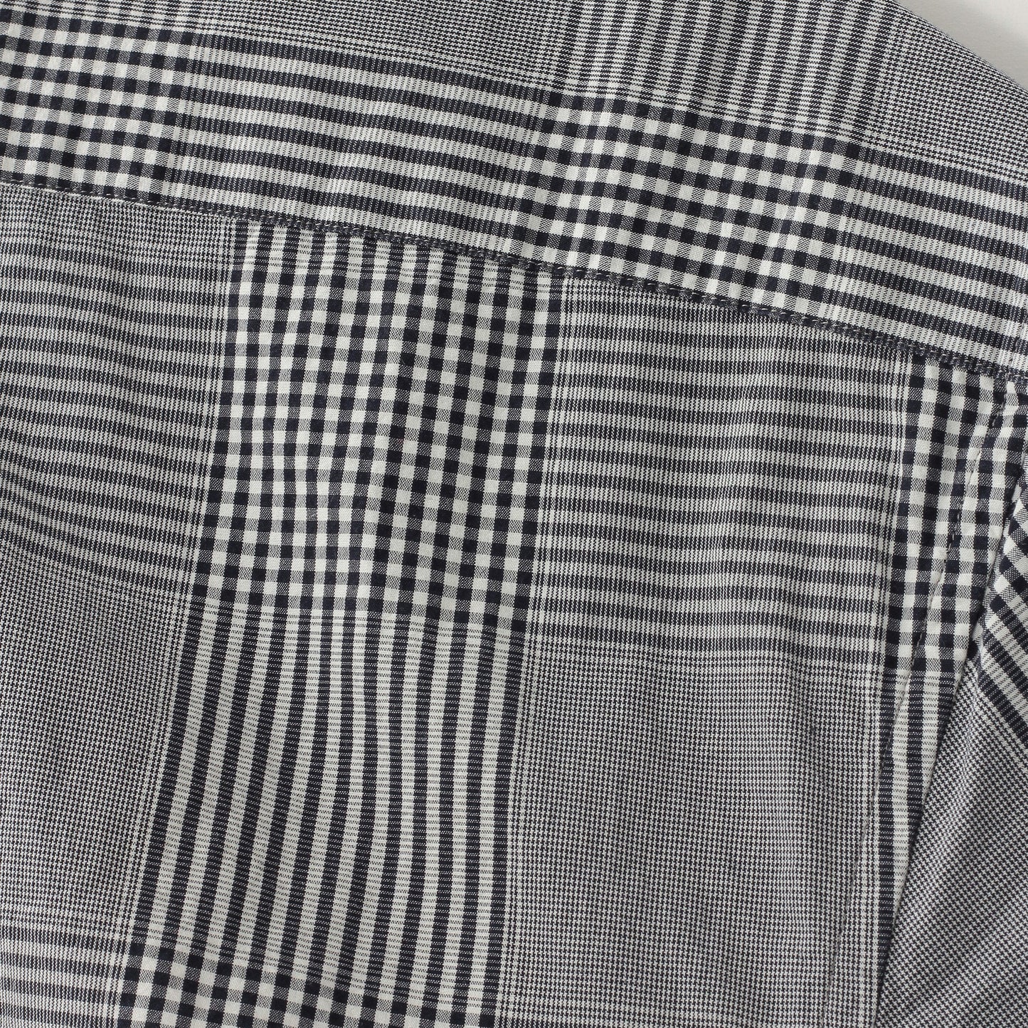 GINGHAM OVERCHECK COTTON SHIRT