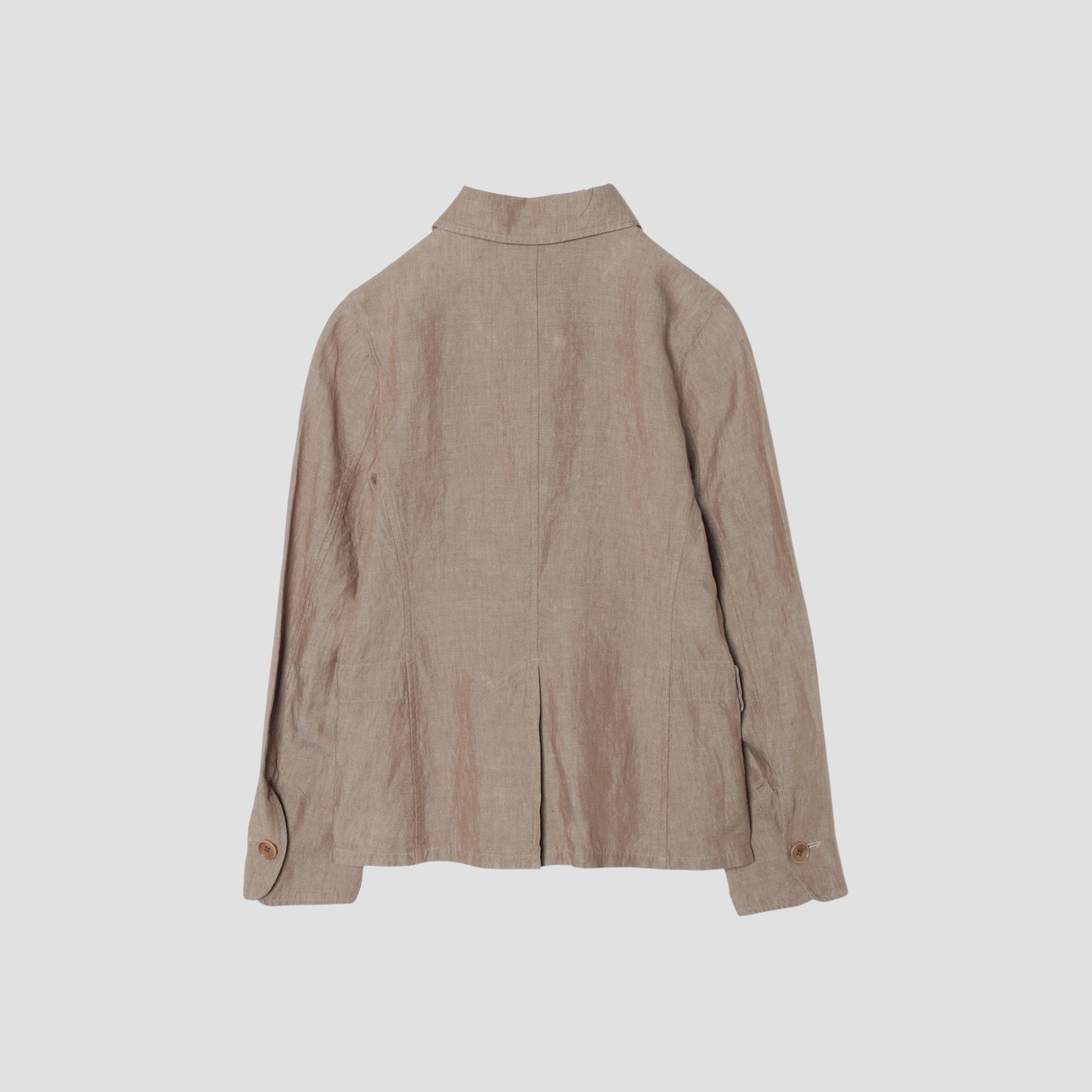 マーガレットハウエル メルトンウールコート 比翼ボタン パーカー ベージュ COTTON VOILE SHIRT | MARGARET HOWELL（マーガレット・ハウエル