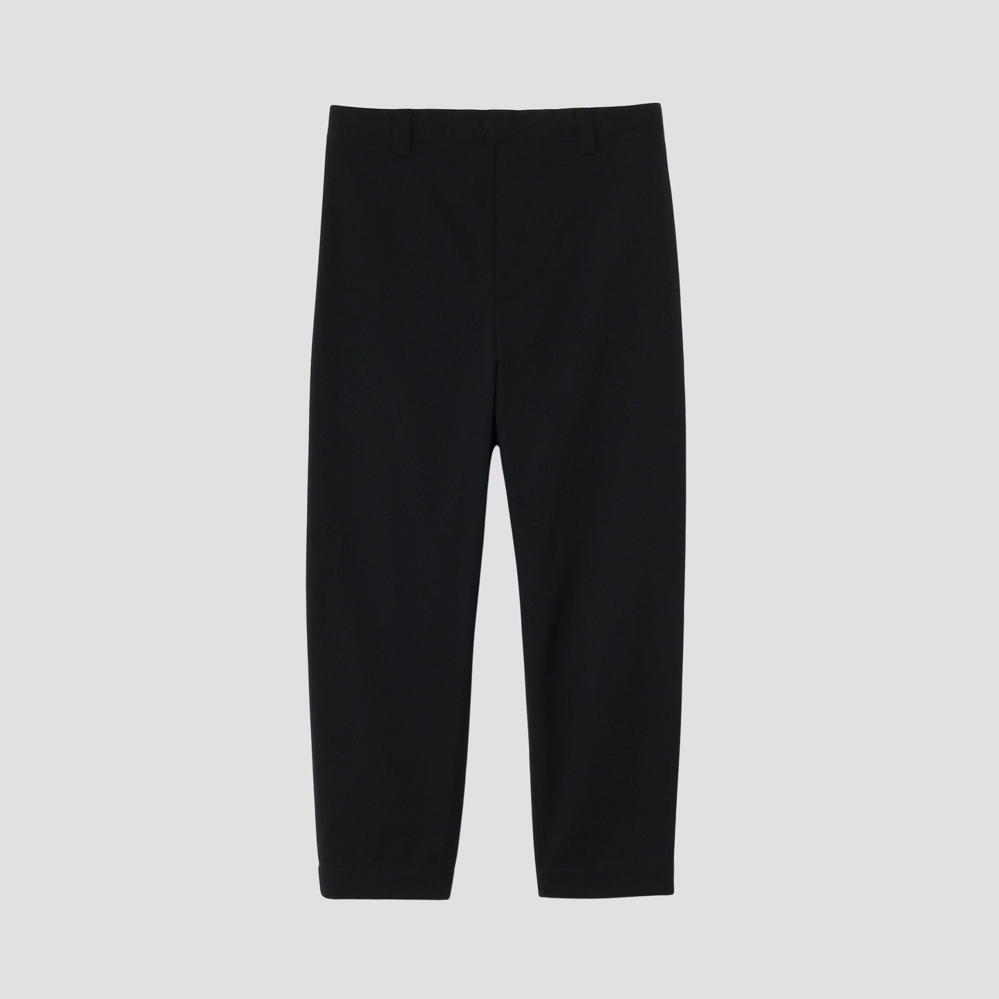 WOOL COTTON TWILL TROUSERS