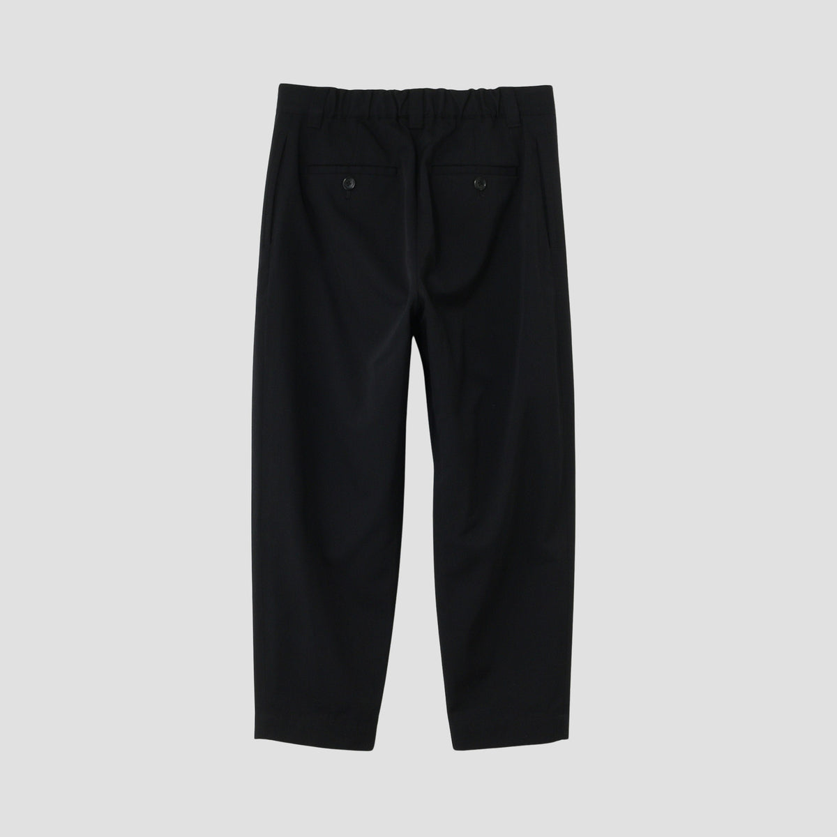 WOOL COTTON TWILL TROUSERS