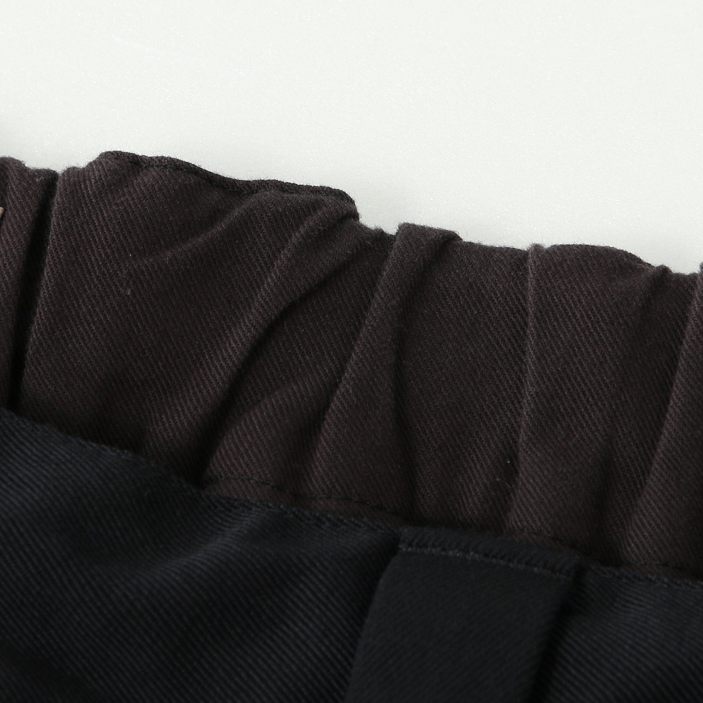 WOOL COTTON TWILL TROUSERS