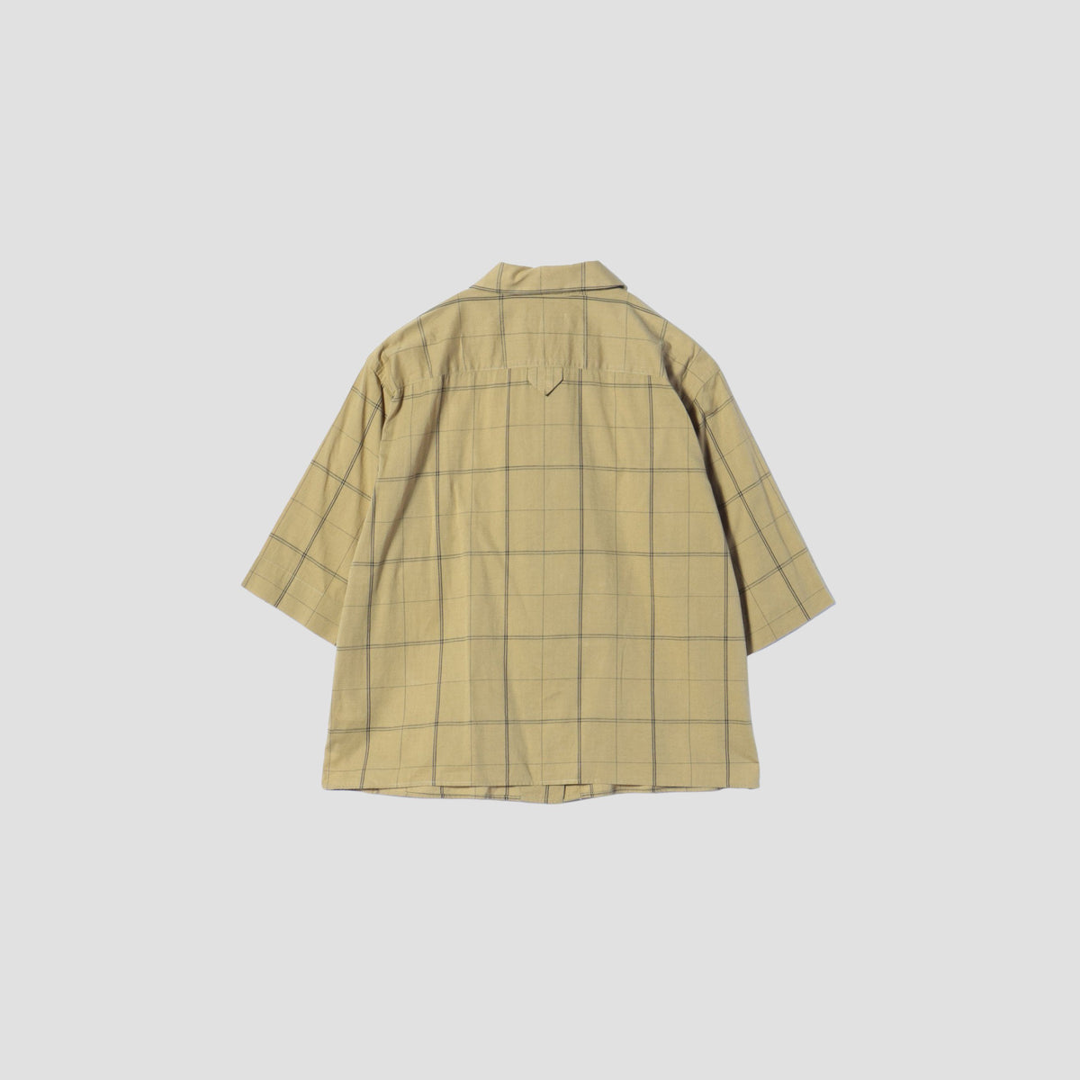 CHECK COTTON LINEN SHIRT