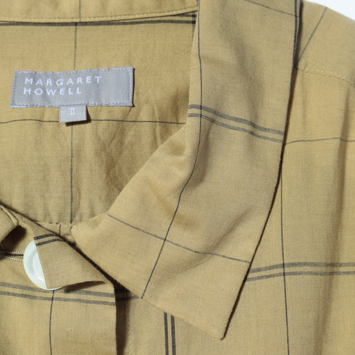 CHECK COTTON LINEN SHIRT