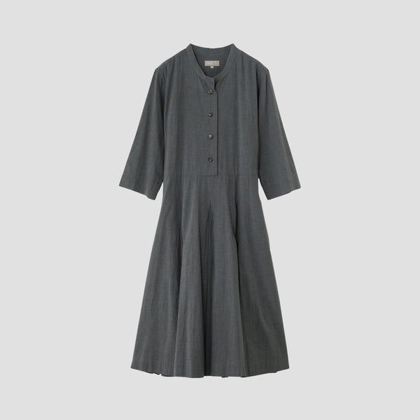 FINE COTTON CHAMBRAY DRESS