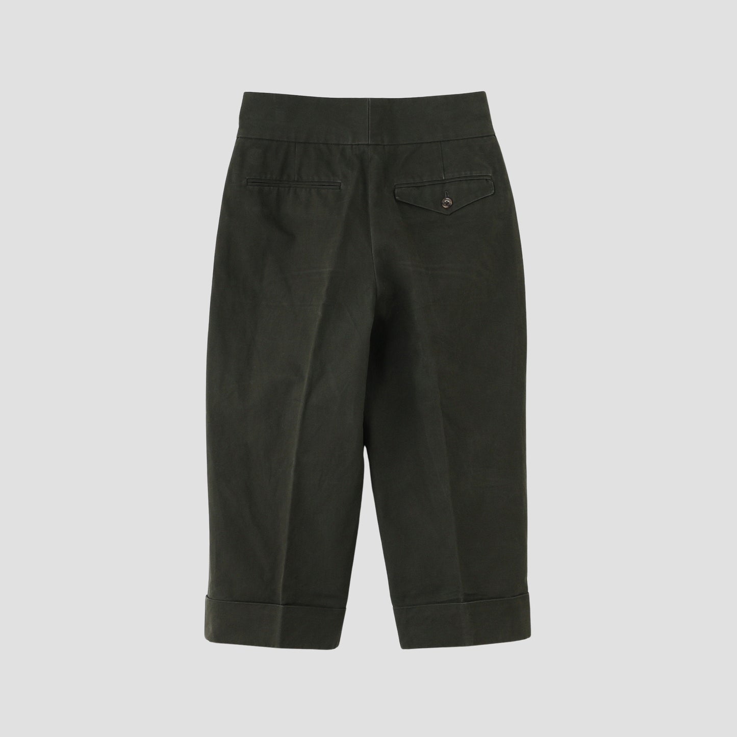 BRUSHED COTTON LINEN TROUSERS