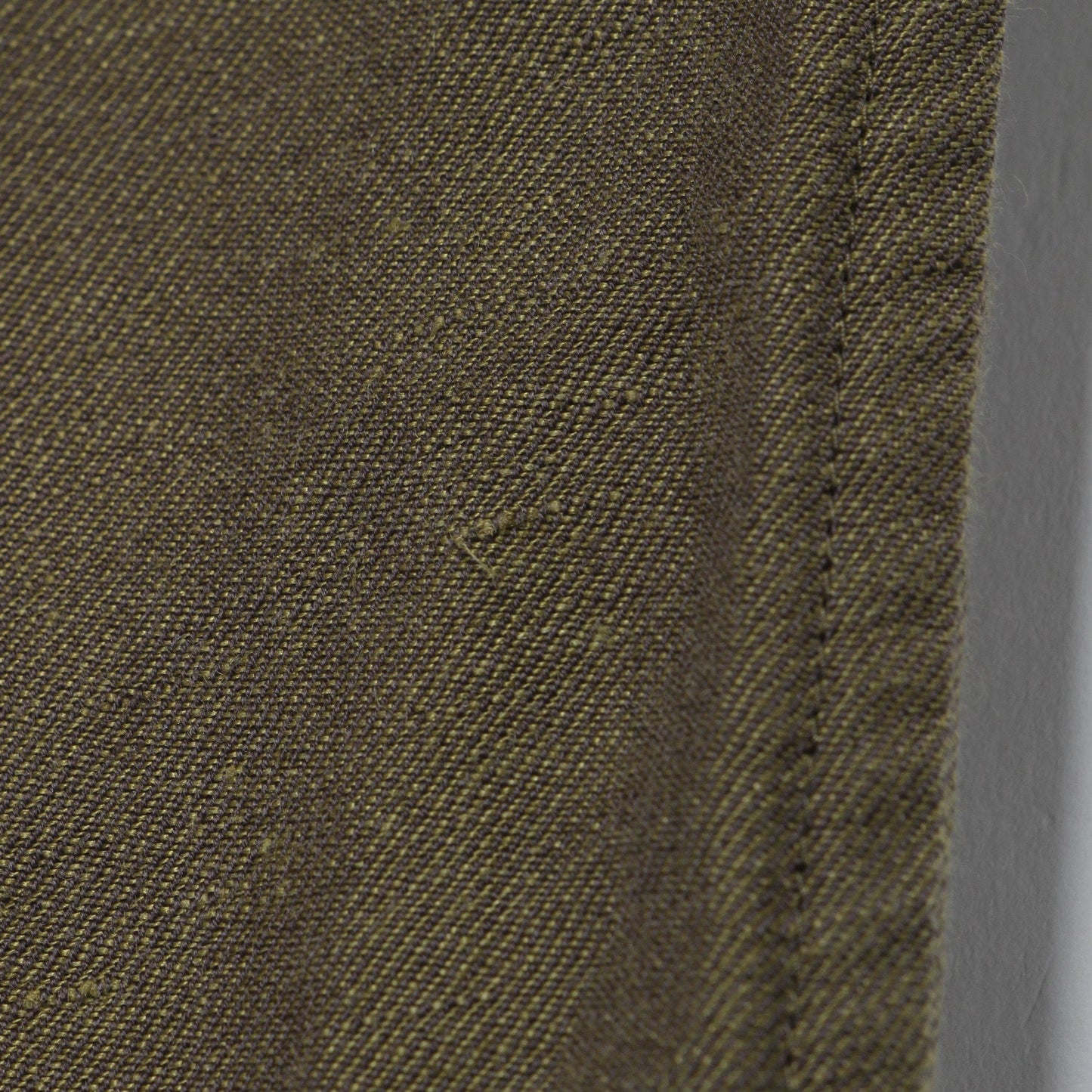 LINEN WOOL TWILL TROUSERS