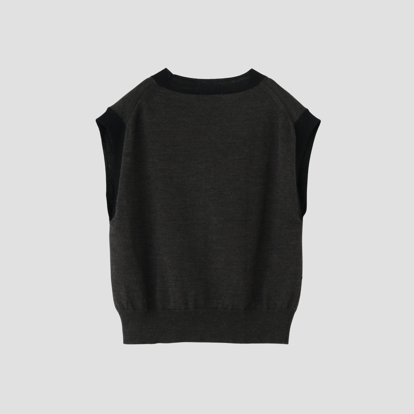 WOOL LINEN ARGYLE KNIT