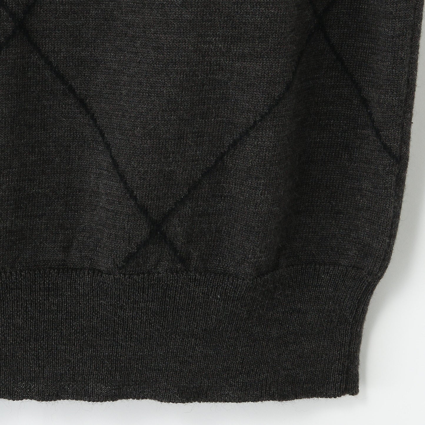 WOOL LINEN ARGYLE KNIT