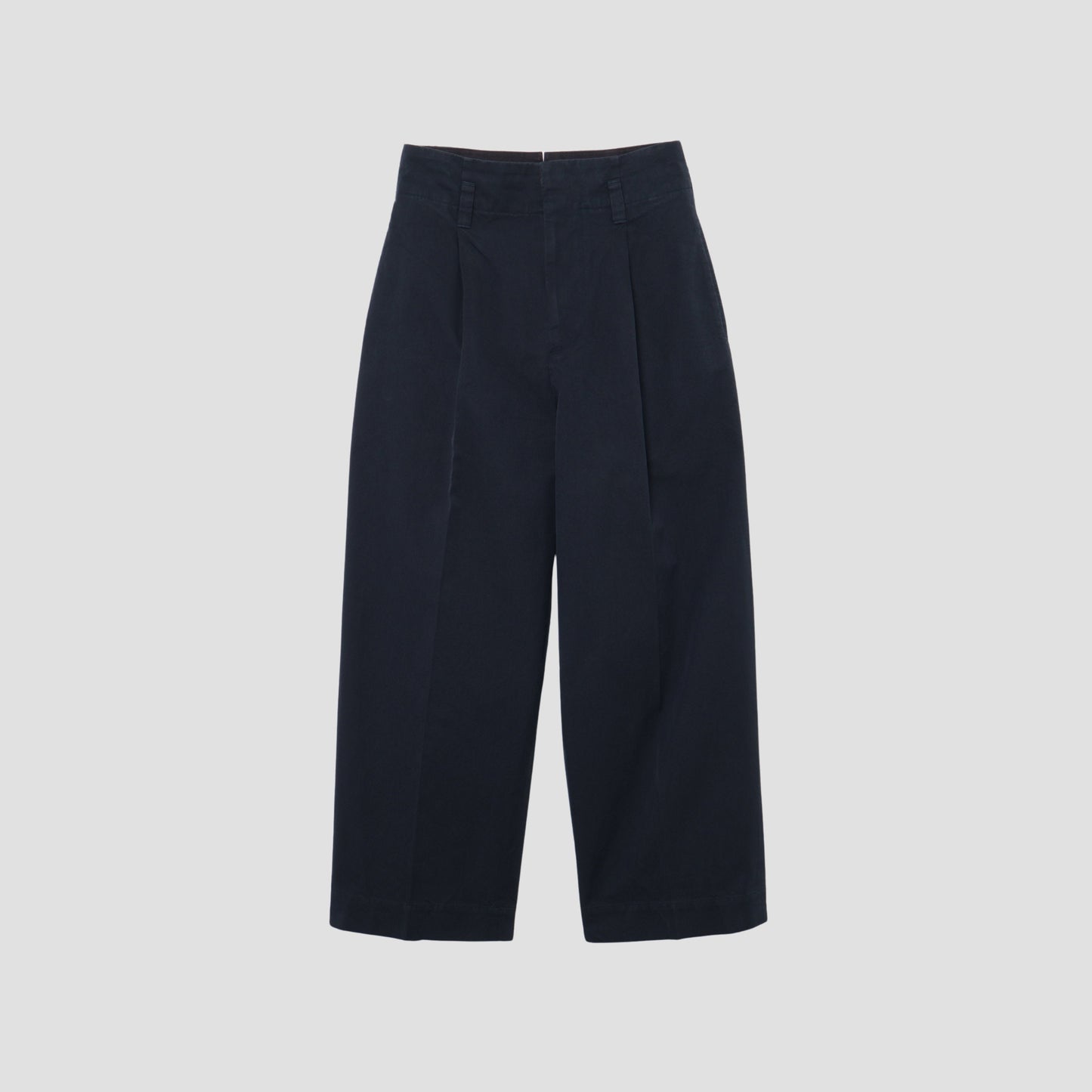 COTTON GABARDINE TROUSERS
