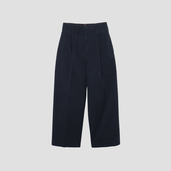 COTTON GABARDINE TROUSERS
