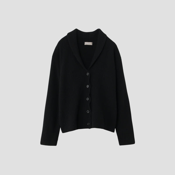 ENGLISH RIB CARDIGAN KNIT
