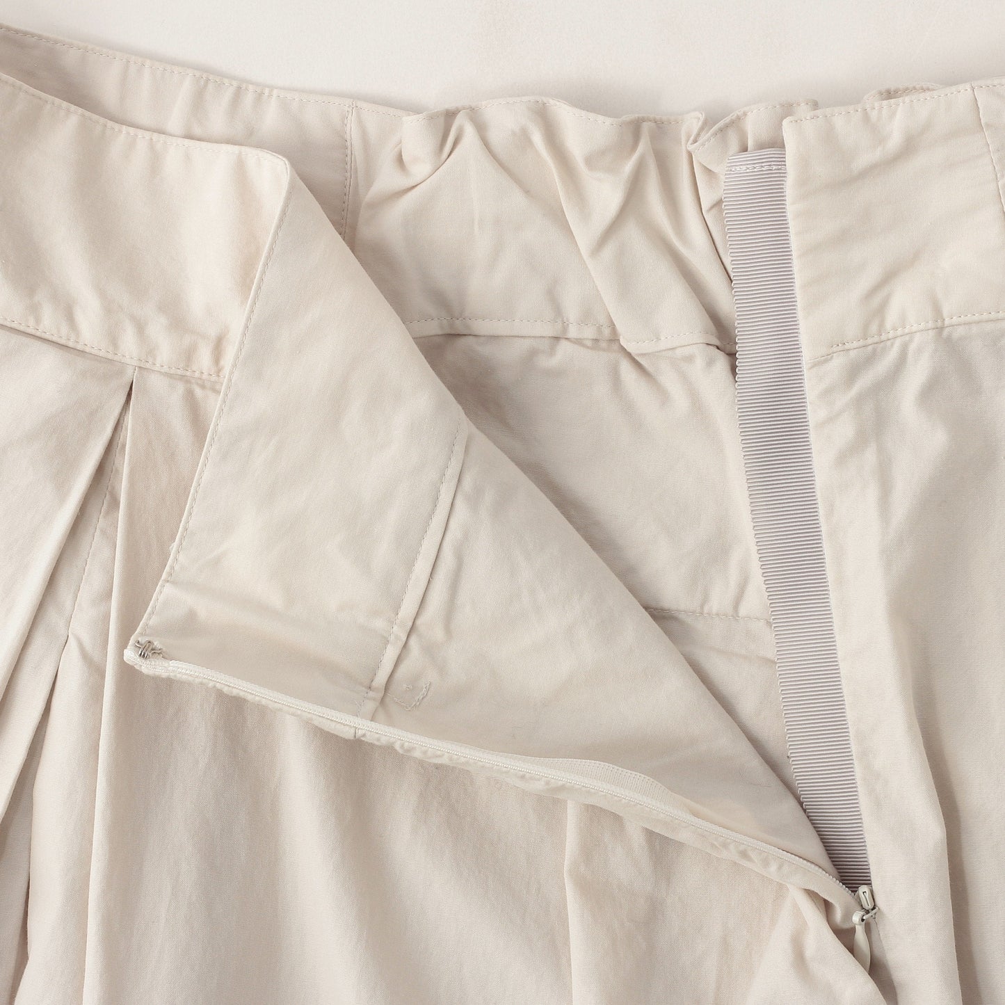 WASHED COTTON POPLIN TROUSERS