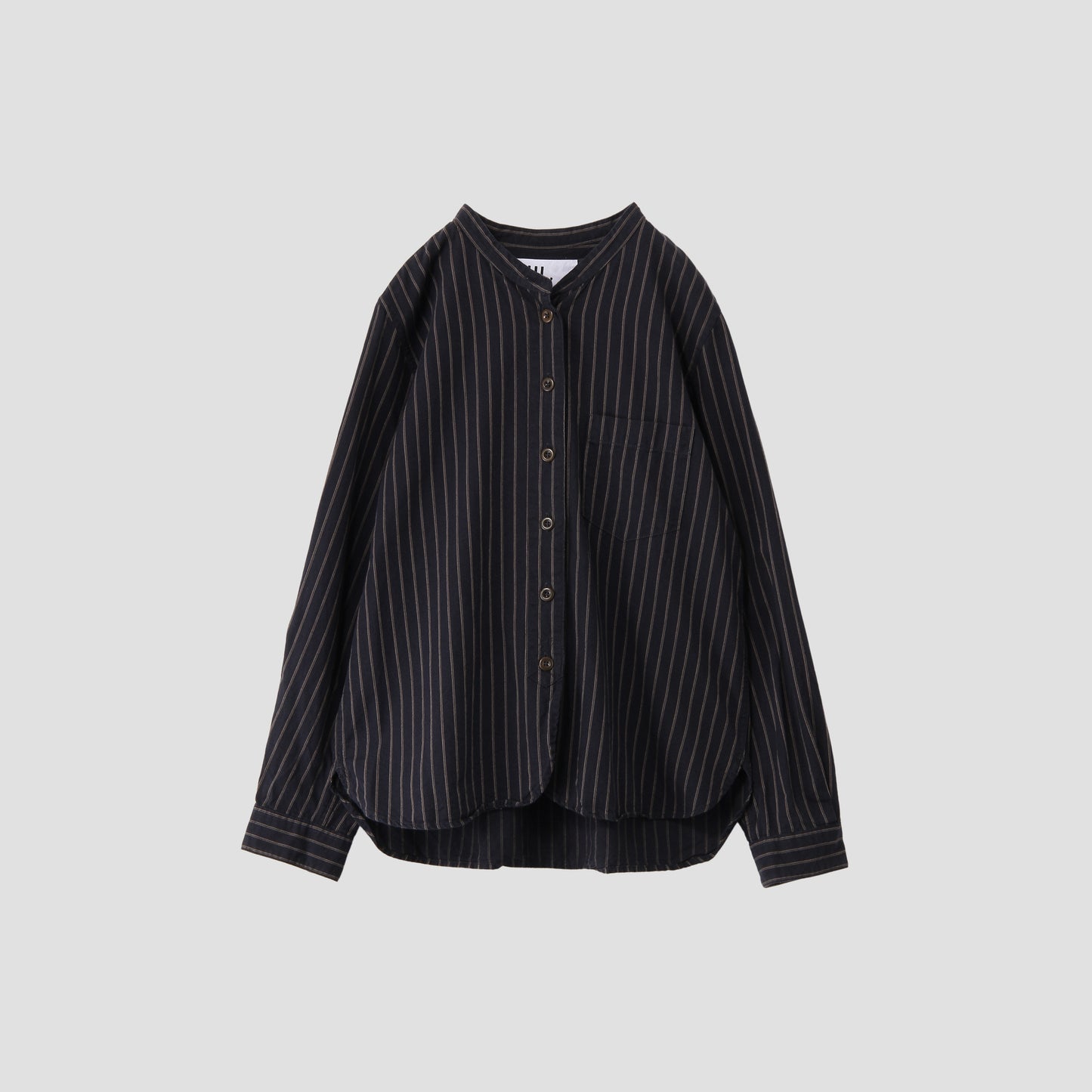 COTTON WOOL STRIPE SHIRT