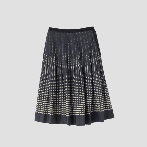 HALF MOON COTTON SKIRT