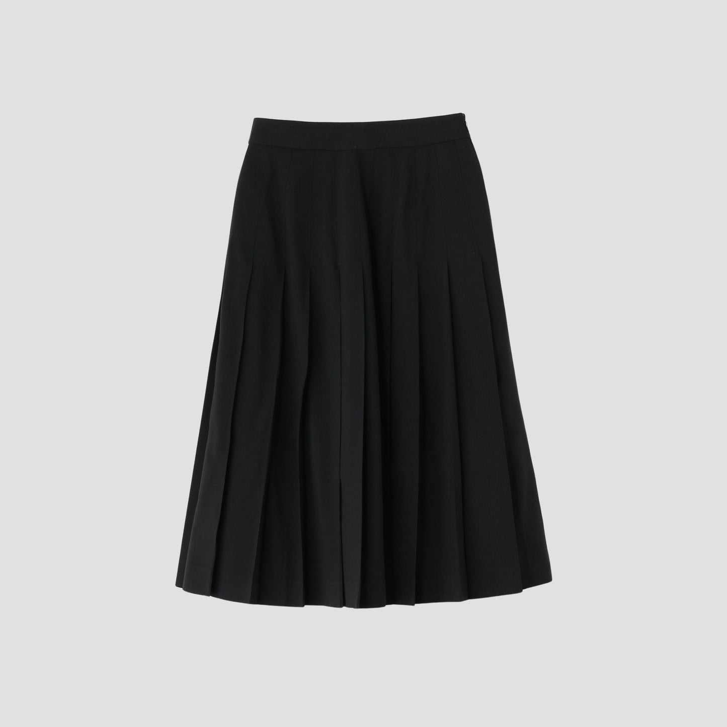 FINE WOOL POPLIN SKIRT
