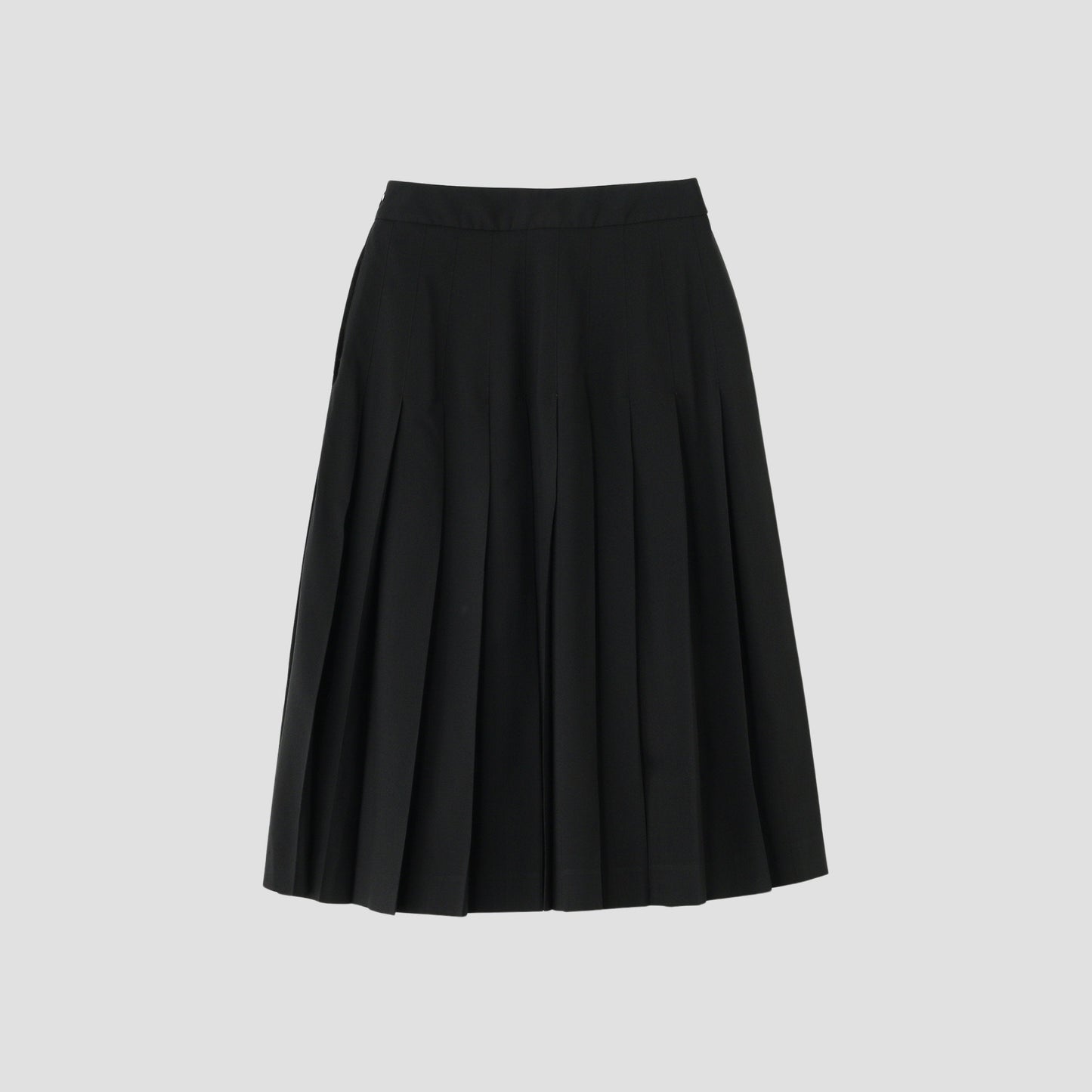 FINE WOOL POPLIN SKIRT
