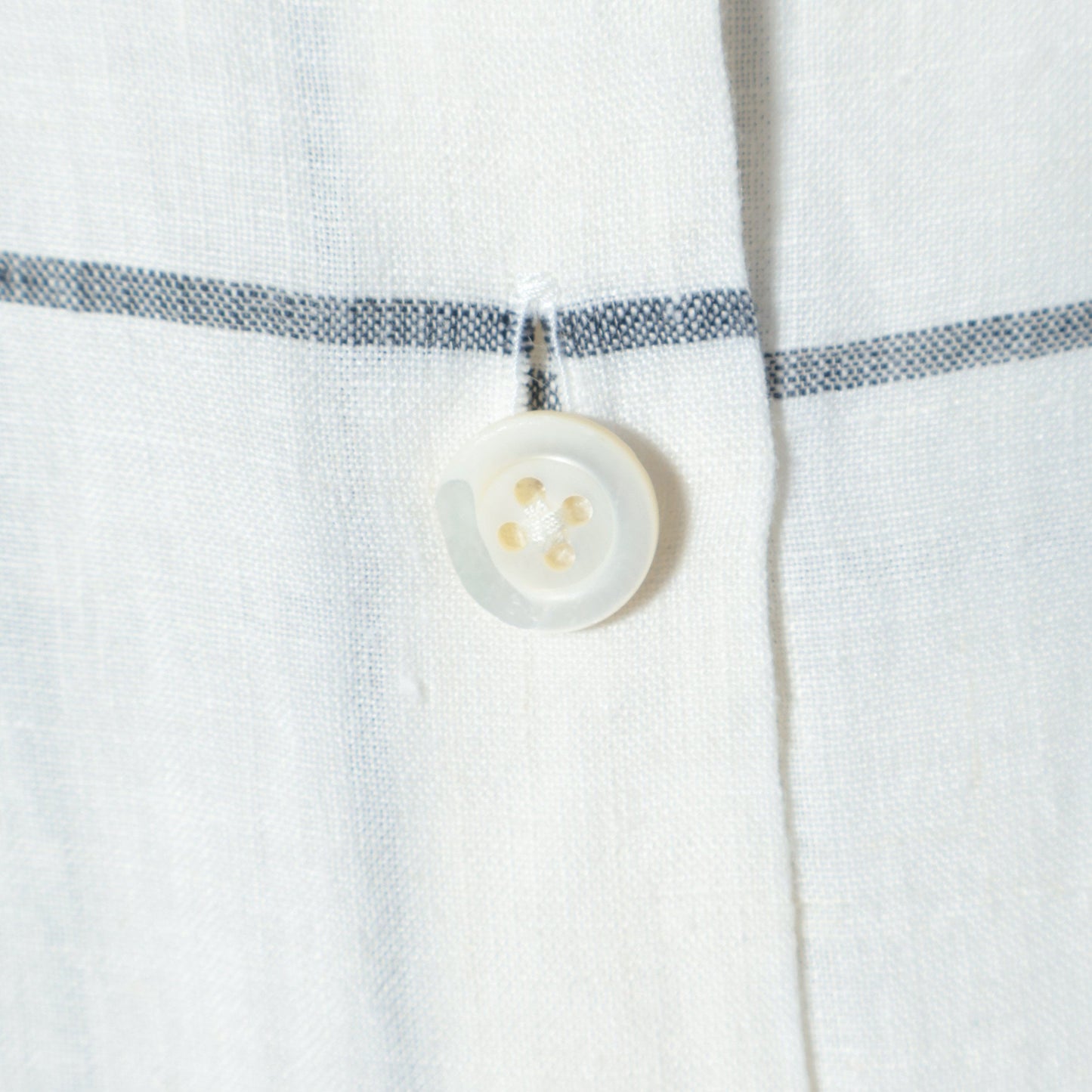LARGE WINDOWPANE LINEN DRESS