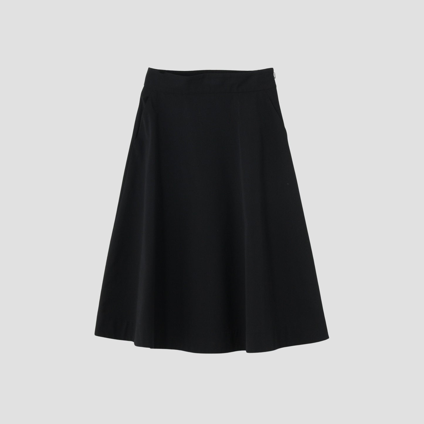 FINE WOOL COTTON TWILL SKIRT