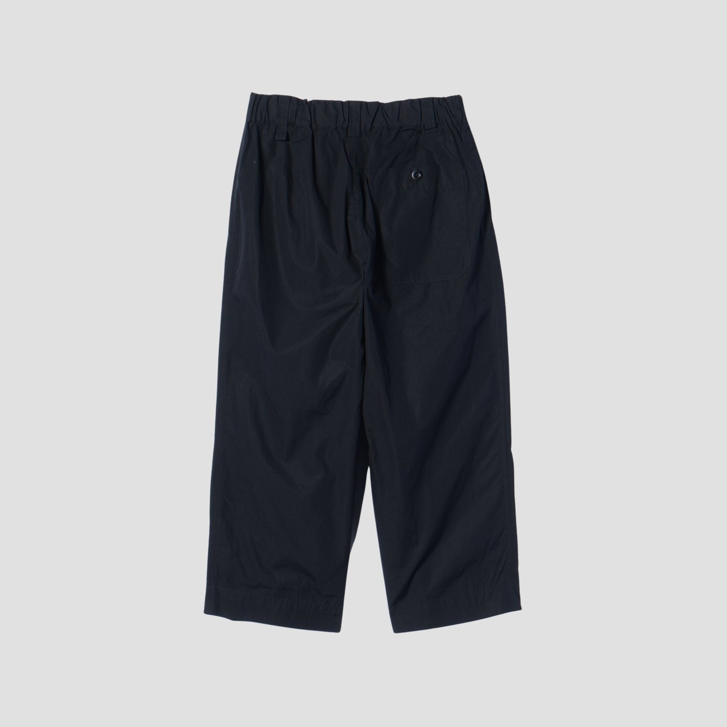 FINE COMPACT COTTON POPLIN TROUSERS