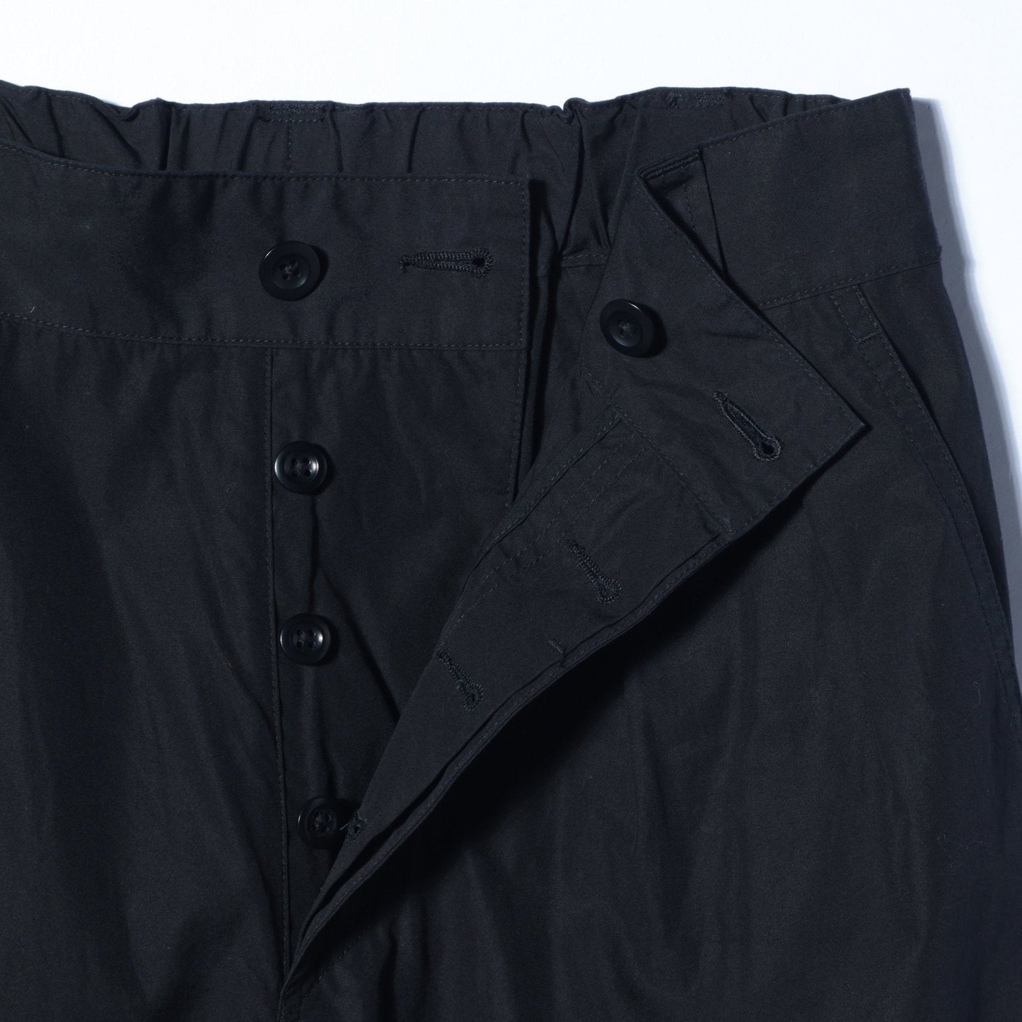 FINE COMPACT COTTON POPLIN TROUSERS