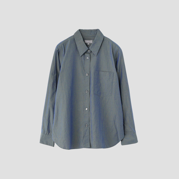 CHAMBRAY COTTON POPLIN SHIRT