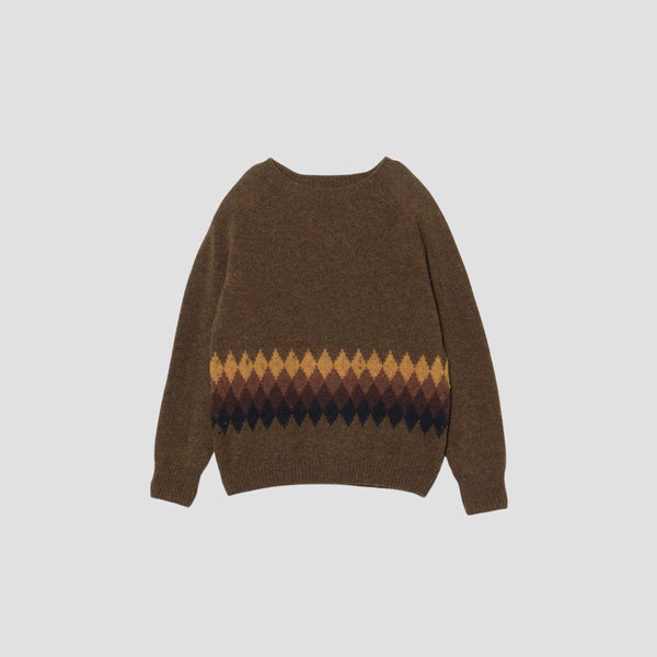 BANDED FAIRISLE KNIT