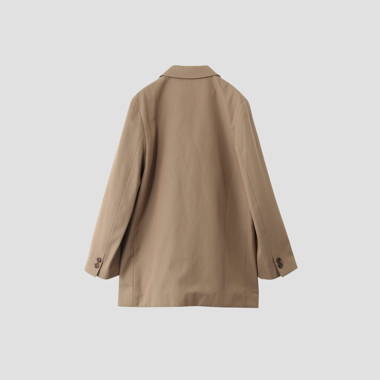 WOOL COTTON GABARDINE COAT