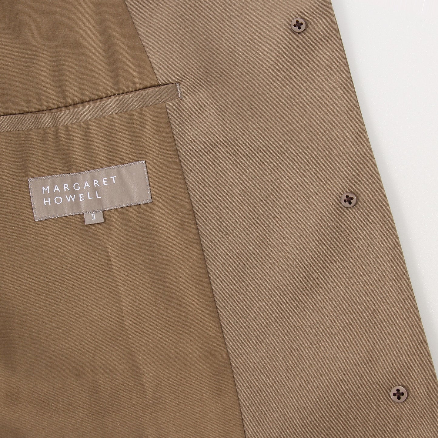 WOOL COTTON GABARDINE COAT