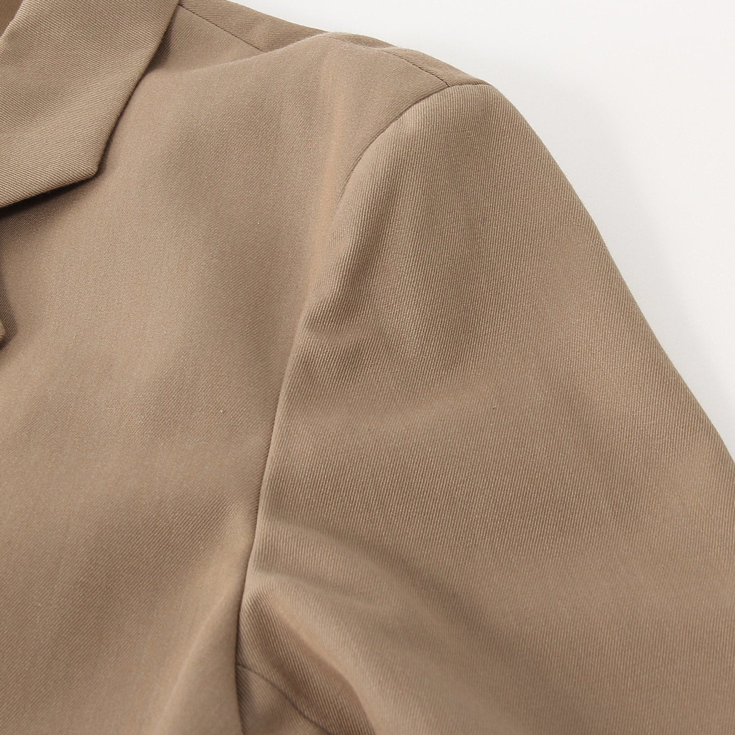WOOL COTTON GABARDINE COAT