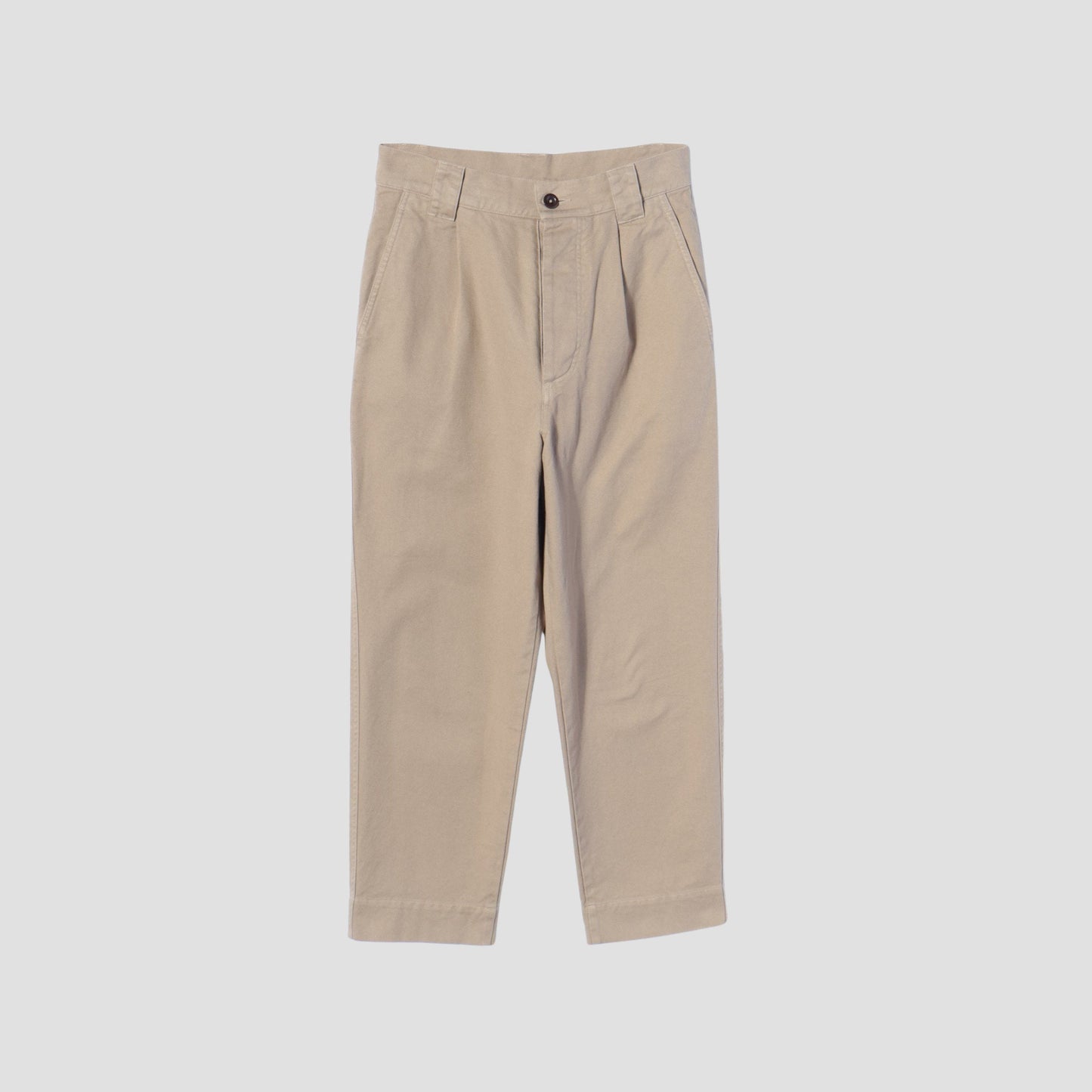 SOFT TWISTED YARN COTTON TROUSERS
