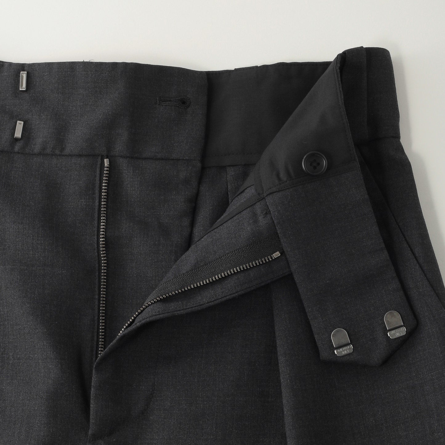 SUMMER WOOL POPLIN TROUSERS