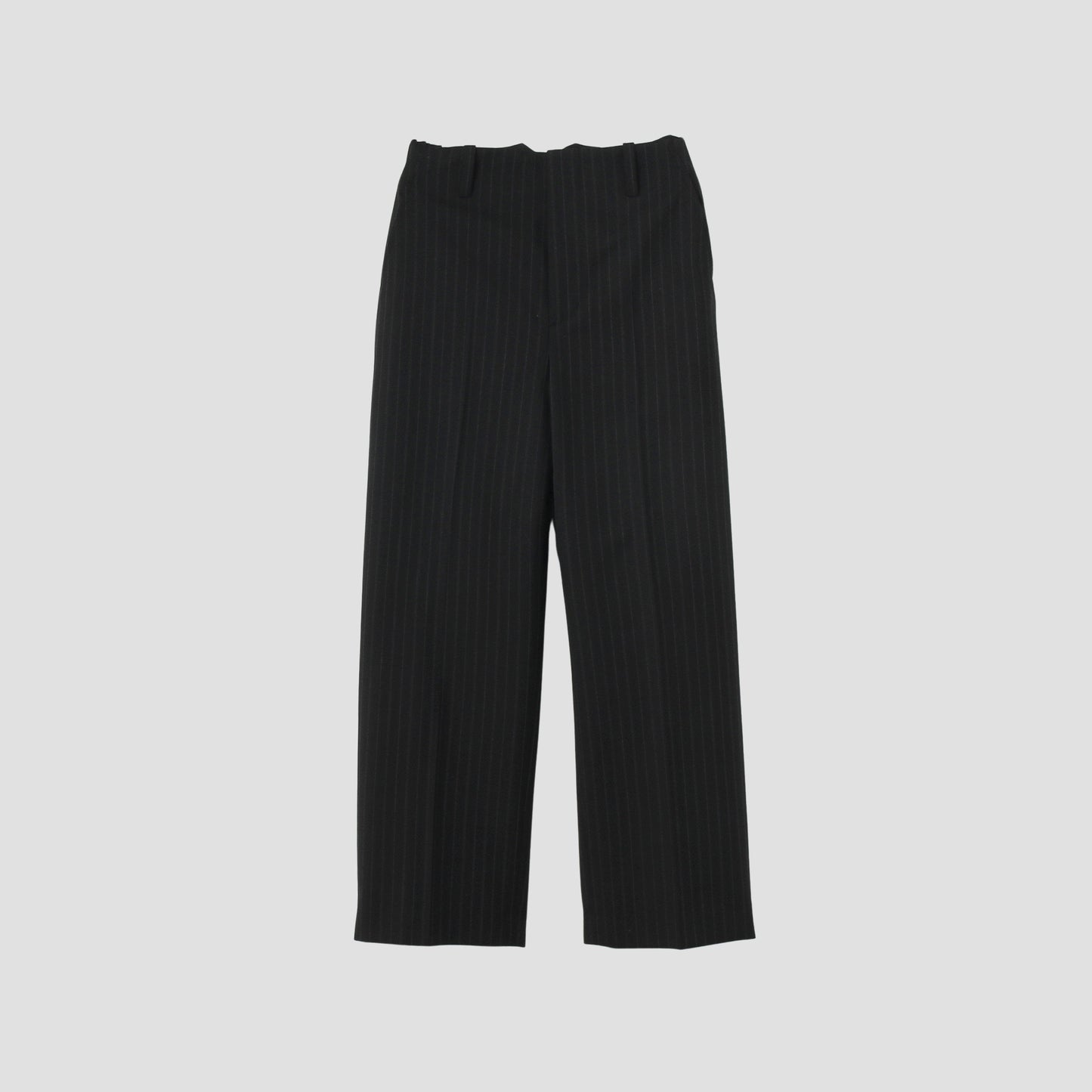 STRIPE WOOL PLAINWEAVE TROUSERS