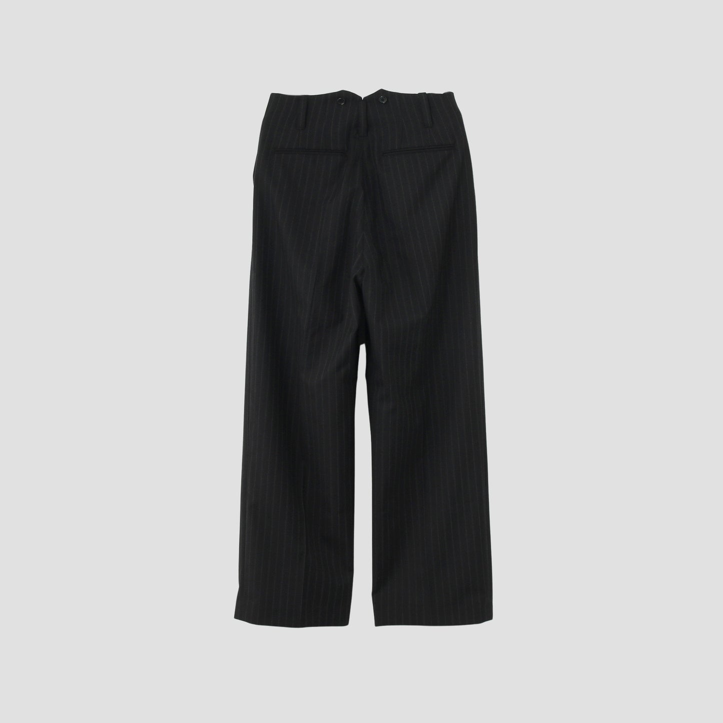 STRIPE WOOL PLAINWEAVE TROUSERS