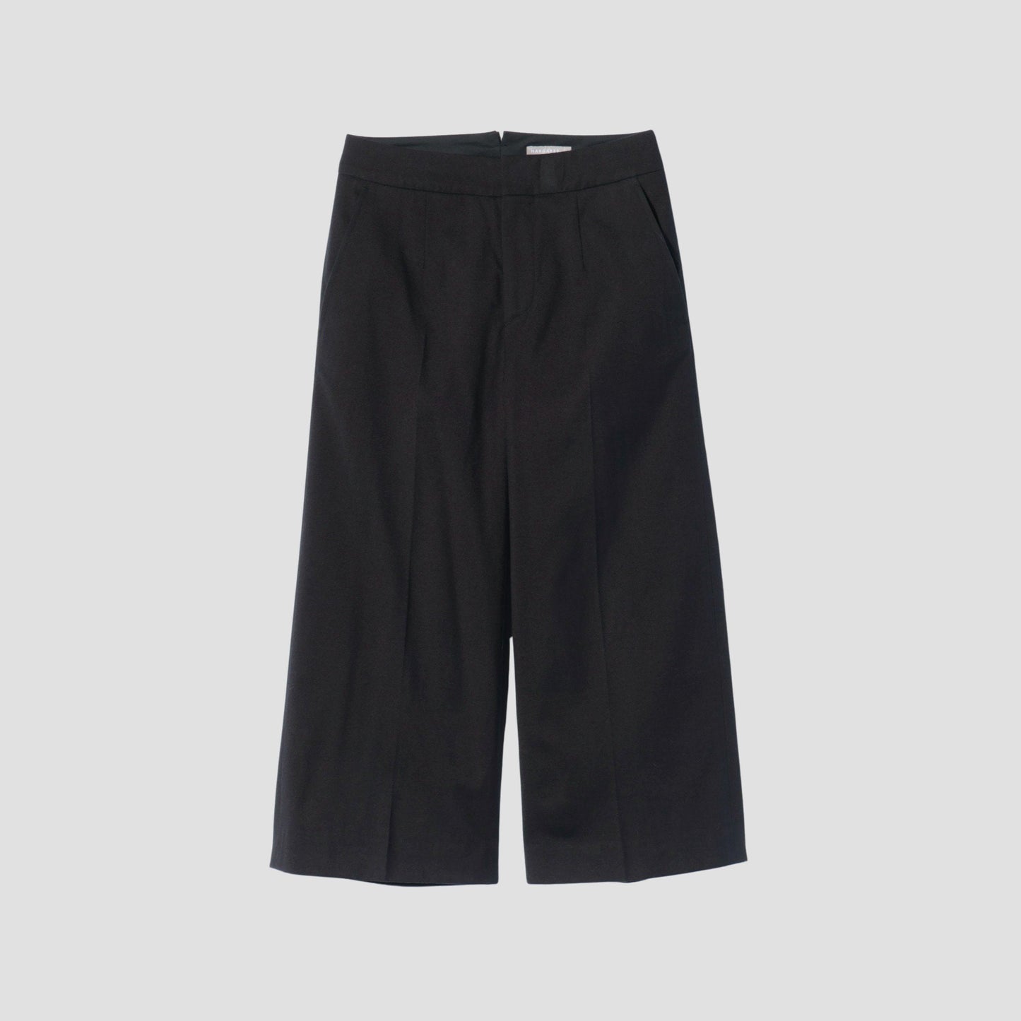 BRUSHED COTTON WOOL TROUSERS